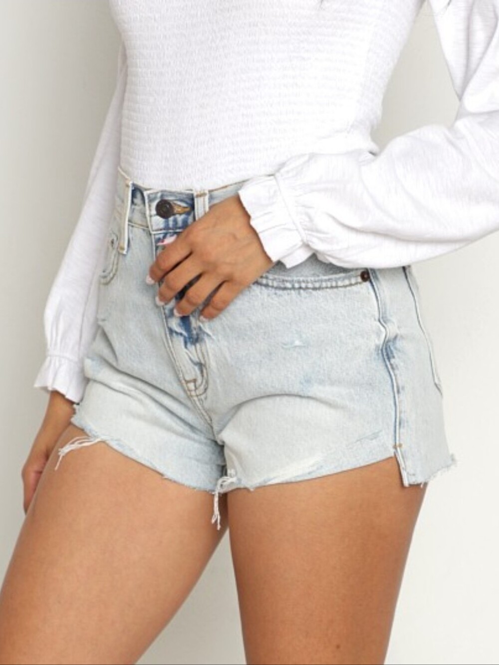 Pistola Kylee Relaxed High Rise Cuffed Jean Short St Tropez Size 31